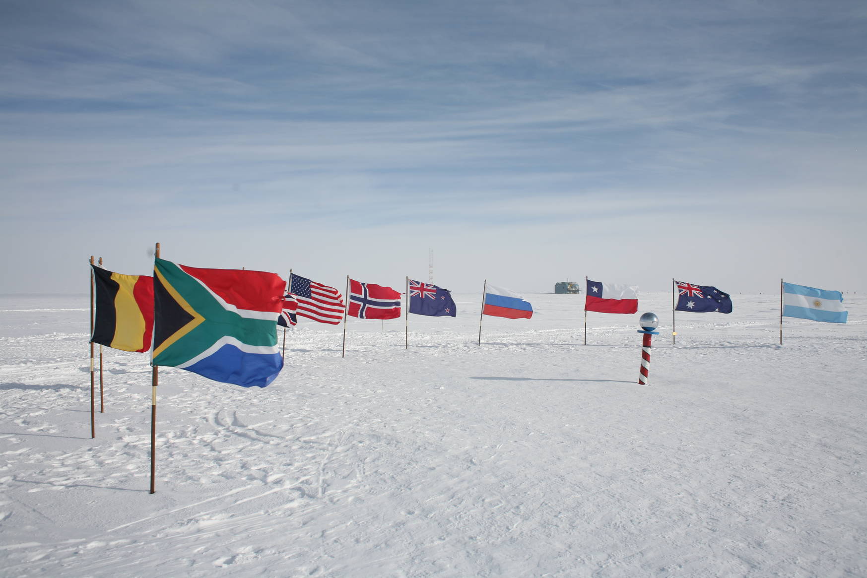Fun with flags: the ceremonial south pole