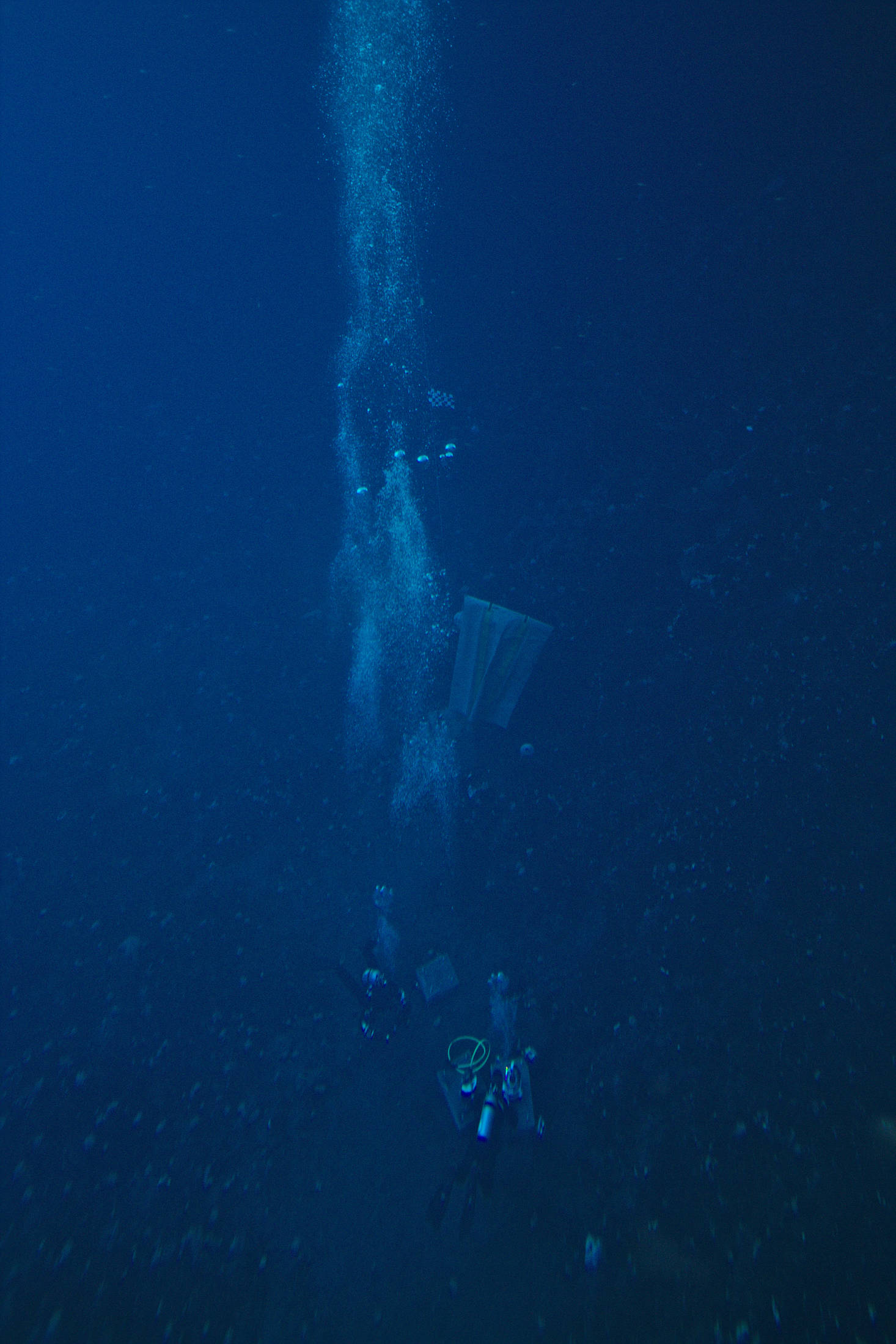 View of the divers from the obs tube